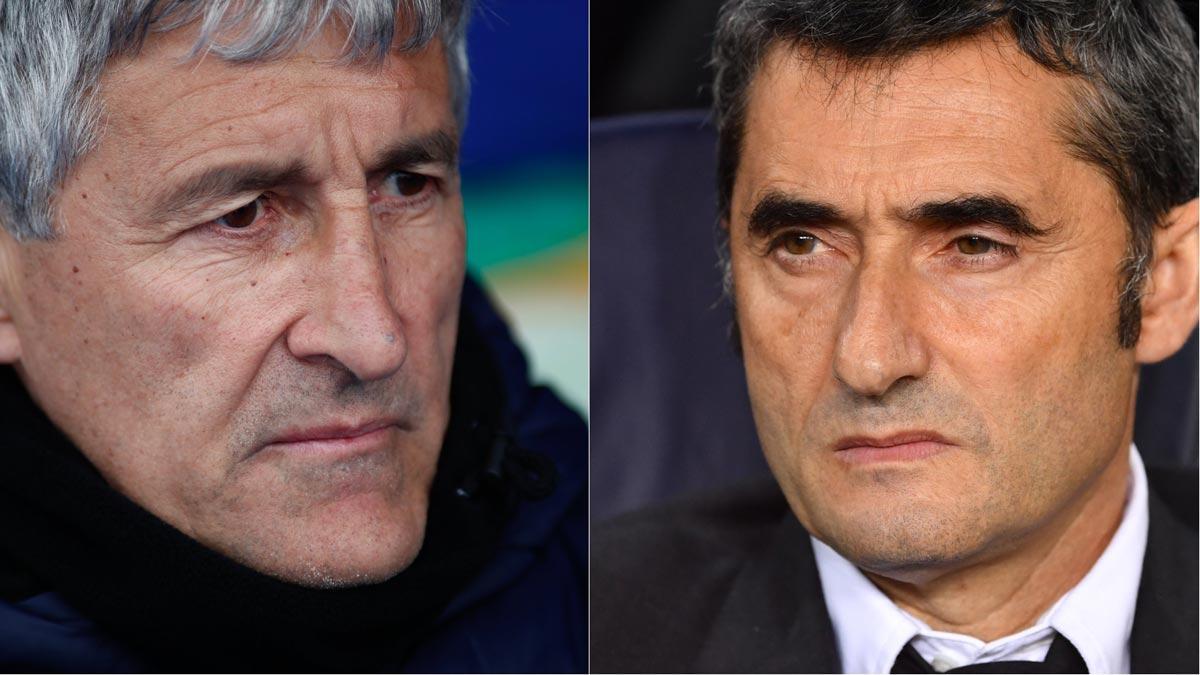 Ernesto Valverde, destituido como técnico del Barça; Quique Setién, nuevo entrenador.