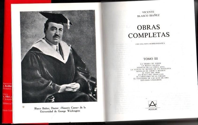 Un siglo del doctorado honoris causa de Blasco Ibáñez por la Universidad George Washington de EEUU