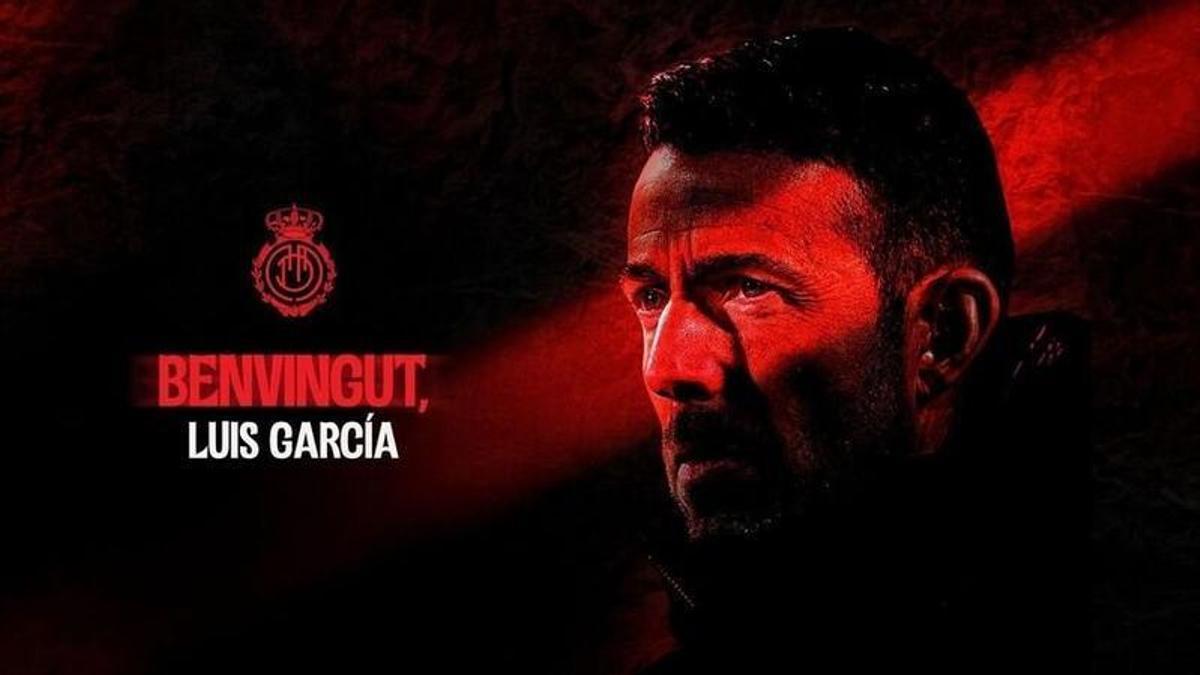 El Mallorca anuncia a Luis García como su nuevo entrenador.