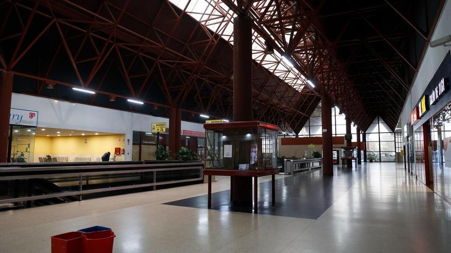 Interior de la estación de autobuses de Vigo