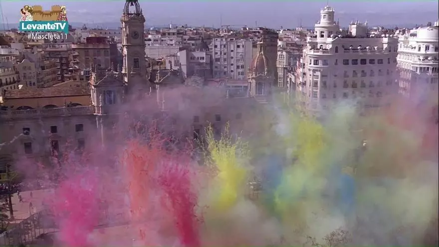 Así ha sido el disparo del 11 de marzo  de la Pirotecnia Tomás