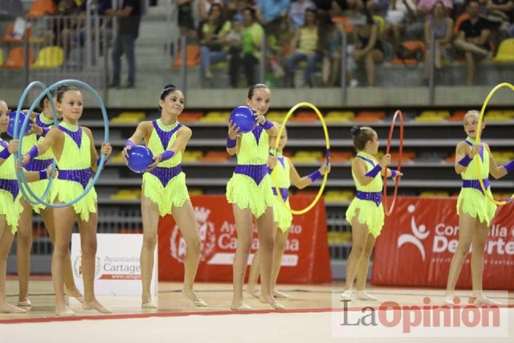 Clausura de las escuelas de Cartagena de gimnasia rítmica y estética de grupo