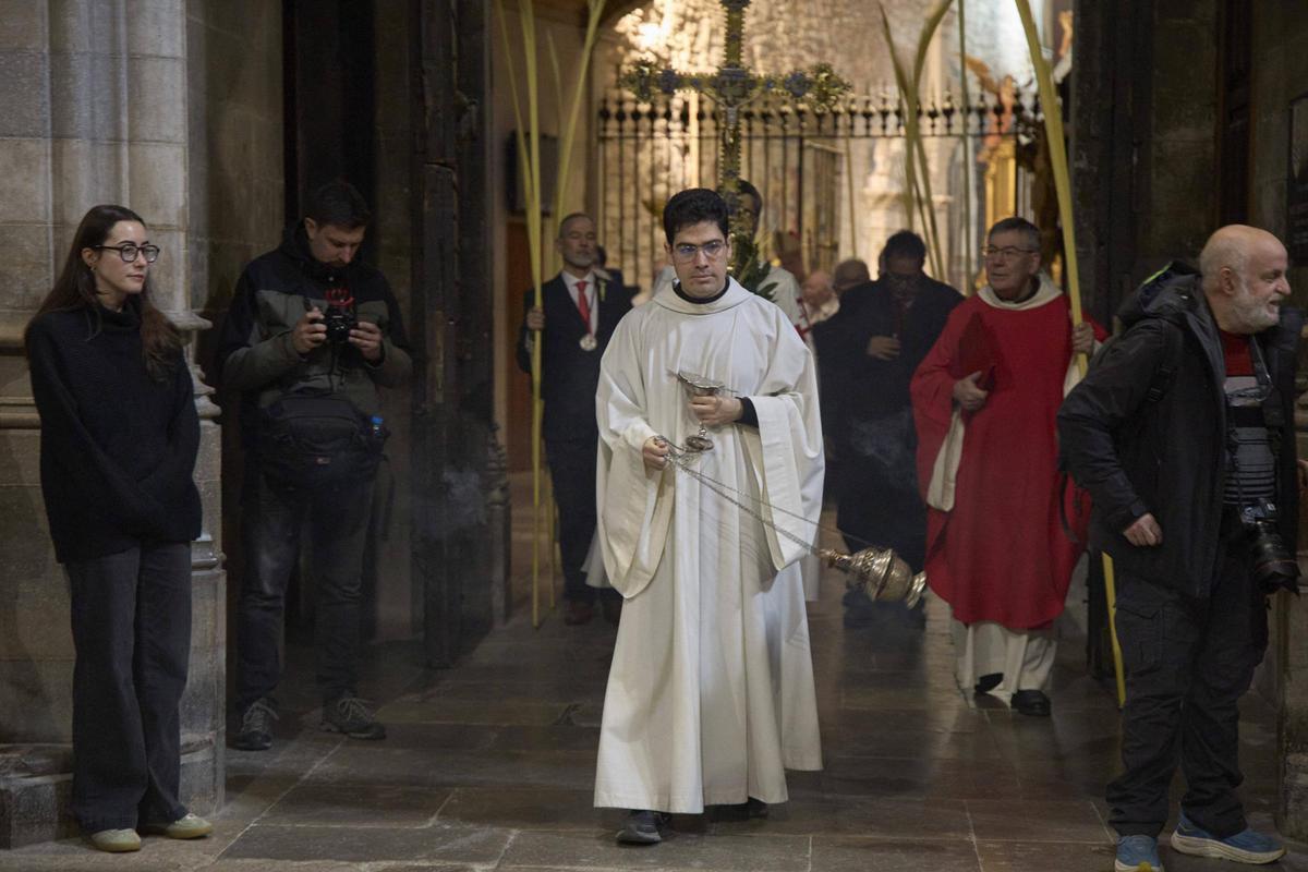 La benedicció de Rams a la Catedral de Girona en imatges La benedicció de Rams a la Catedral de Girona en imatges