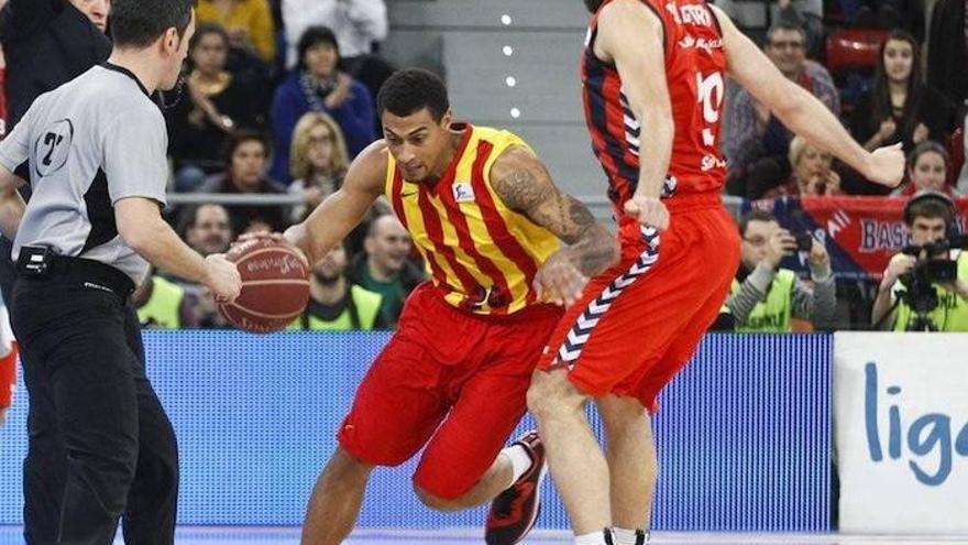 Edwin Jackson, con el Barça.