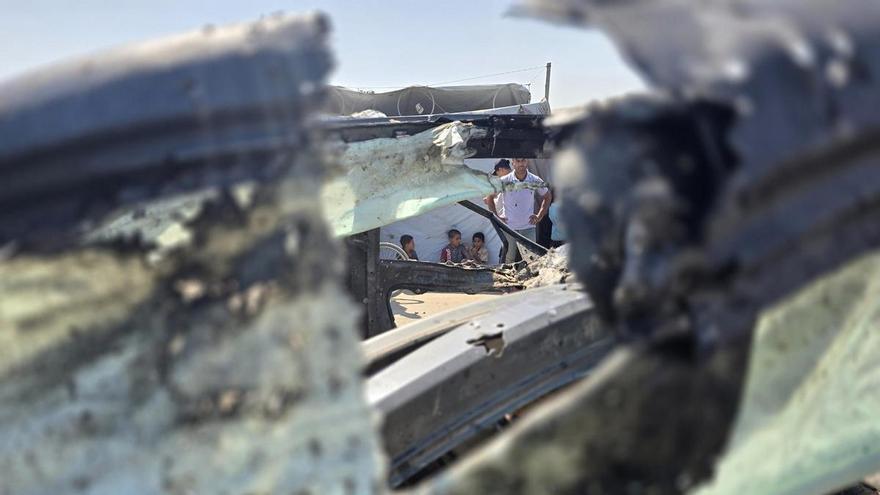 ISRAEL BOMBARDEA GAZA | Israel bombardea un campamento de desplazados en Gaza