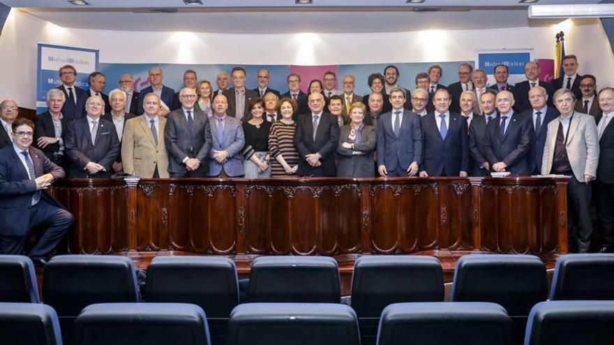 Los presidentes de los Colegios Médicos que se citaron en Palma.