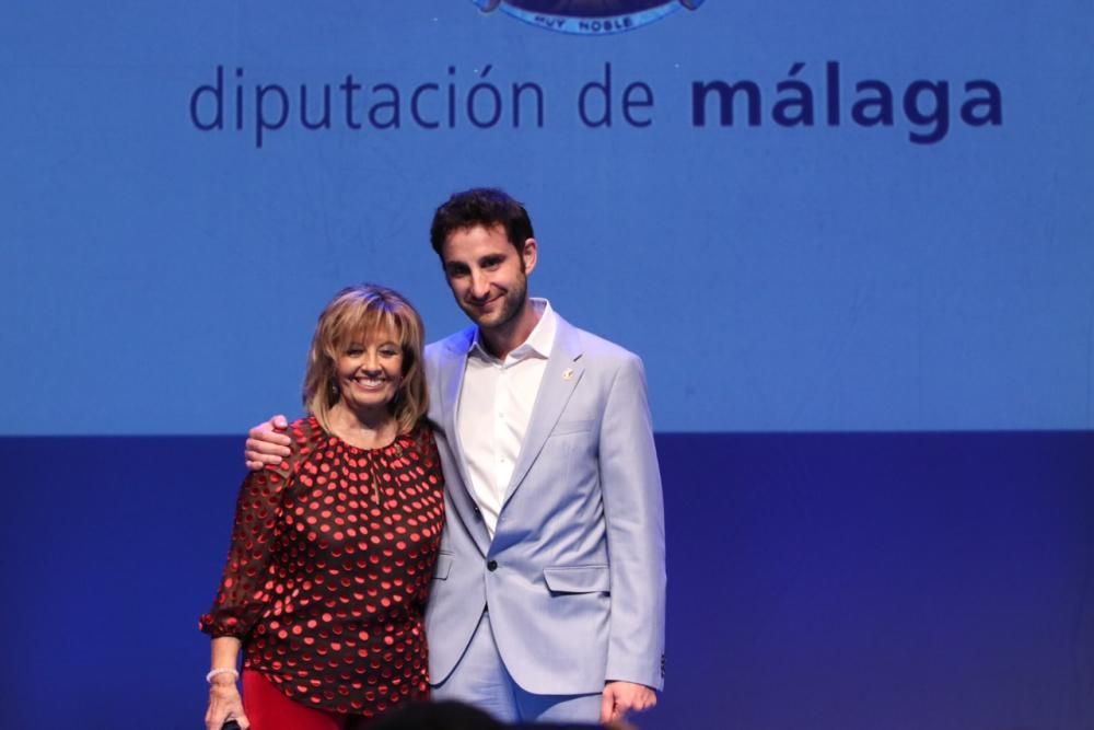 Entrega de recoocmientos de la Diputación Provincial de Málaga a Dani Rovira y María Teresa Campos.