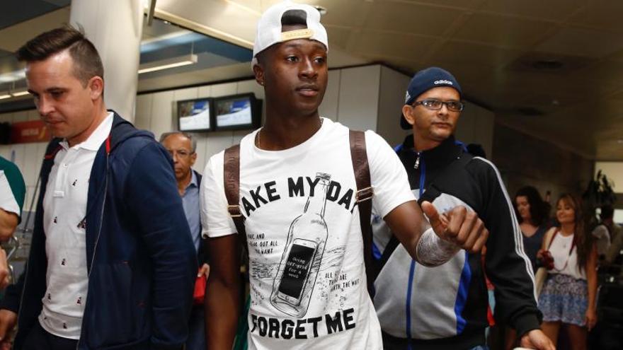 Marlos Moreno, a su llegada a Alvedro