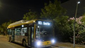La nueva línea de bus nocturno L21.