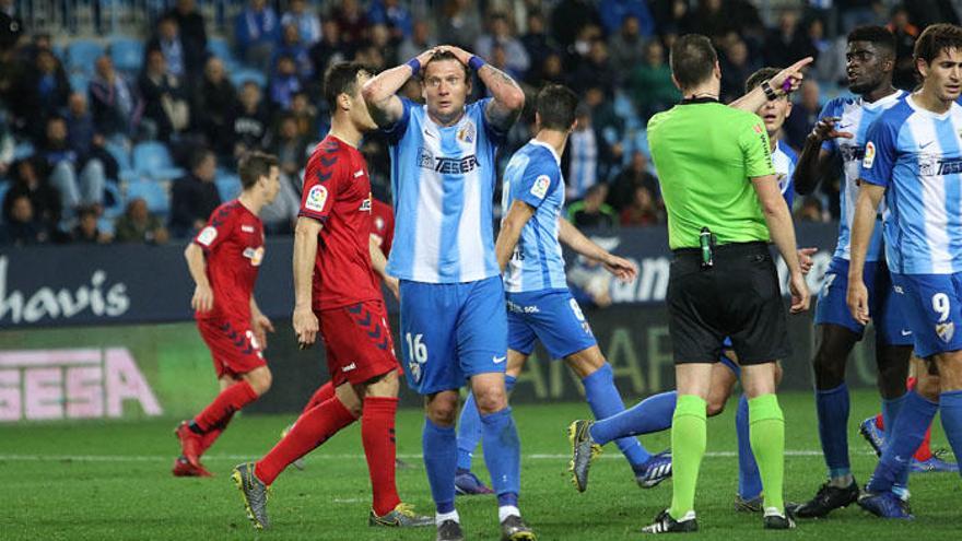 Seleznov se lamenta por una ocasión fallada ante Osasuna.