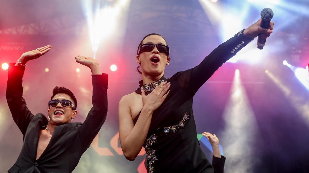 Chanel ha dado un concierto gratuito en la plaza Mayor de Madrid.