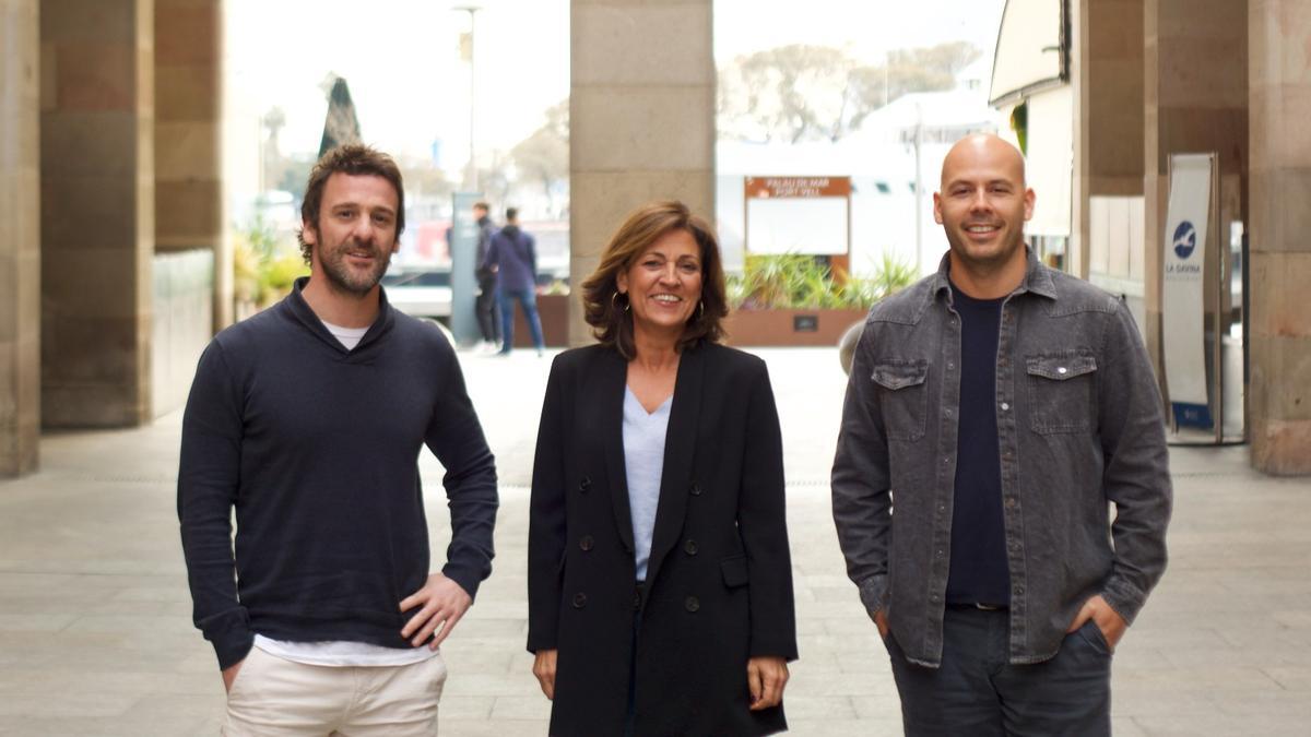 Marian Muro junto a Guido Schinocca y Enoc Armengol, creadores de la aplicación 'CityMe'