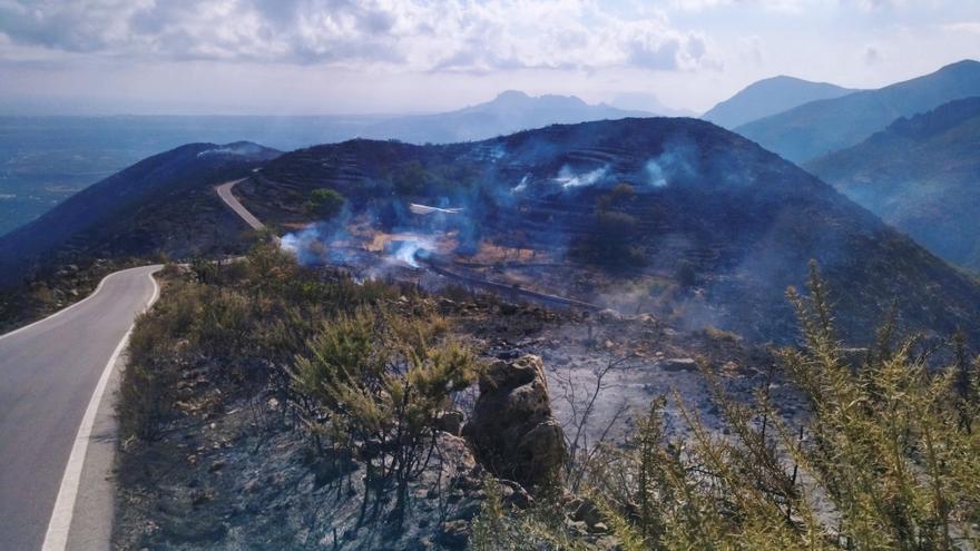 Un año del devastador incendio de la Vall d&#039;Ebo: Pego abre cortafuegos y mejora los hidrantes