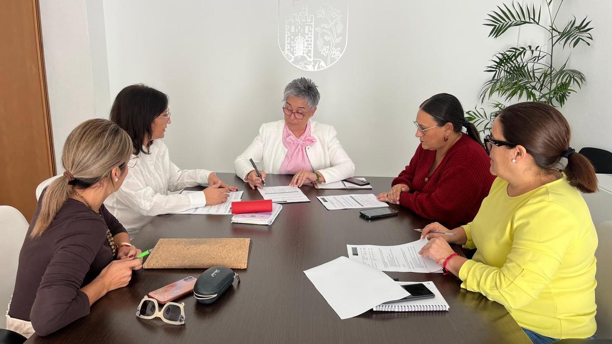 Durante la reunión de la Mesa de Calidad