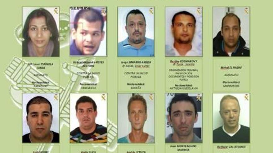 La Guardia civil pide ayuda para localizar a los diez fugitivos más buscados