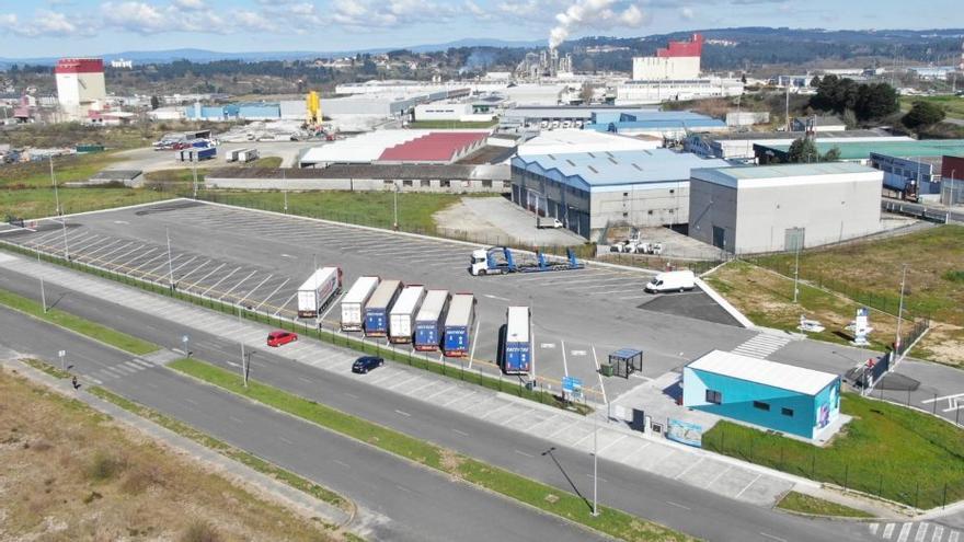 El parking de camiones del polígono de San Cibrao das Viñas se integra en el ‘Booking’ del transporte
