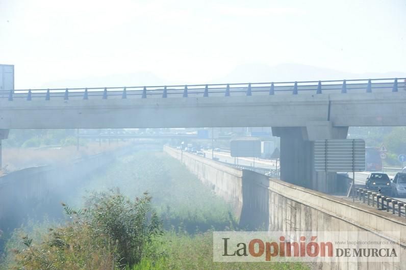 Susto al arder huertos en el Camino de Salabosque