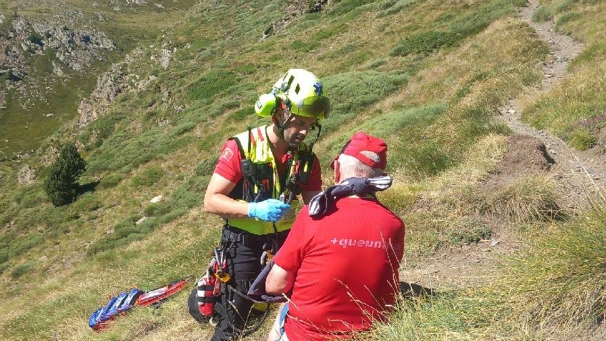 Rescaten un excursionista ferit mentre feia una ruta a Queralbs