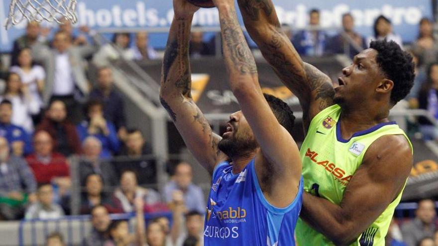 Augusto Lima y el francés del Barça Lassa, Kévin Séraphin.