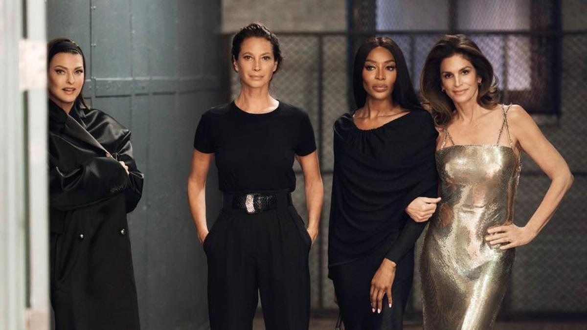 Linda Evangelista, Christy Turlington, Naomi Campbell y Cindy Crawford, reunidas de nuevo en la serie documental 'Las supermodelos'.