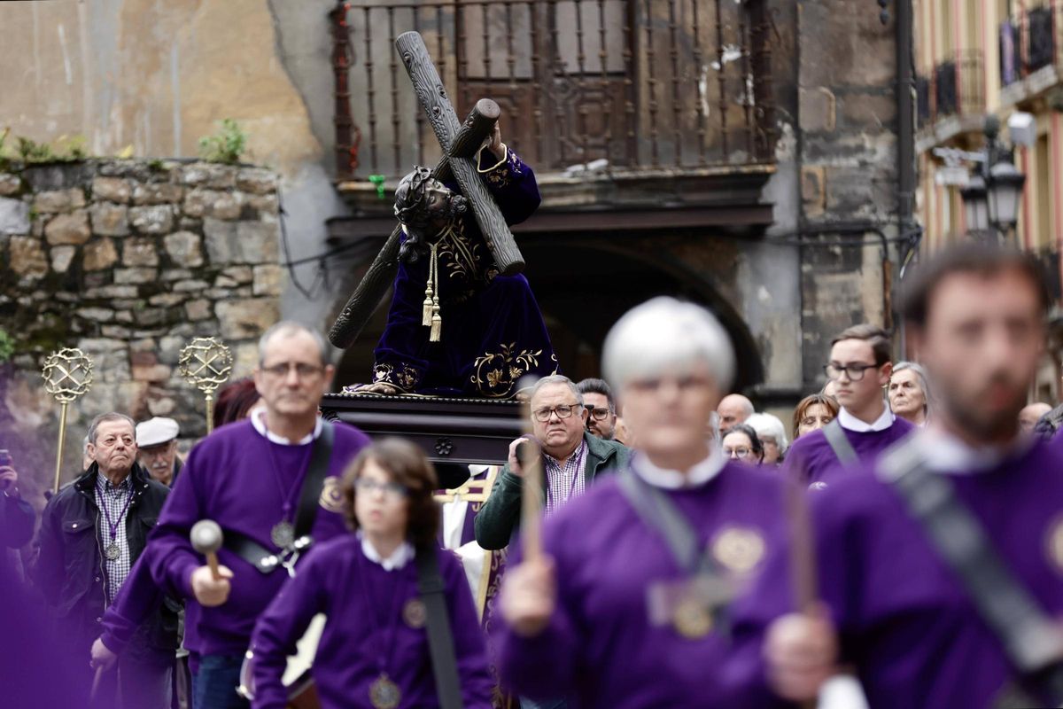 Traslado, ayer, de Jesusín a la iglesia de San Nicolás.