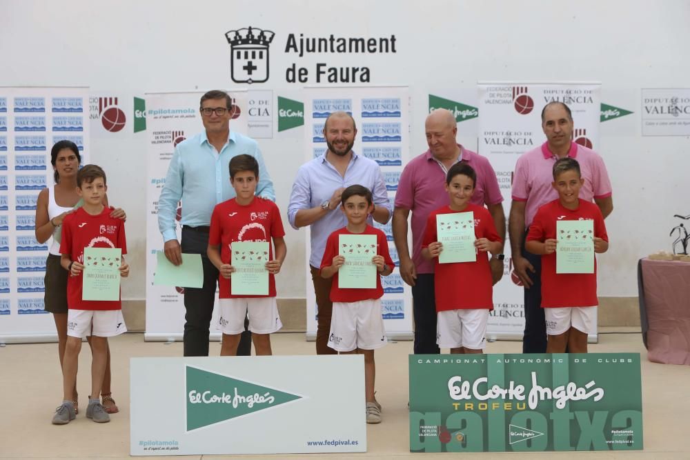 Faura presenta las últimas finales, del Campeonato Autonómico de Galotxa El Corte Inglés