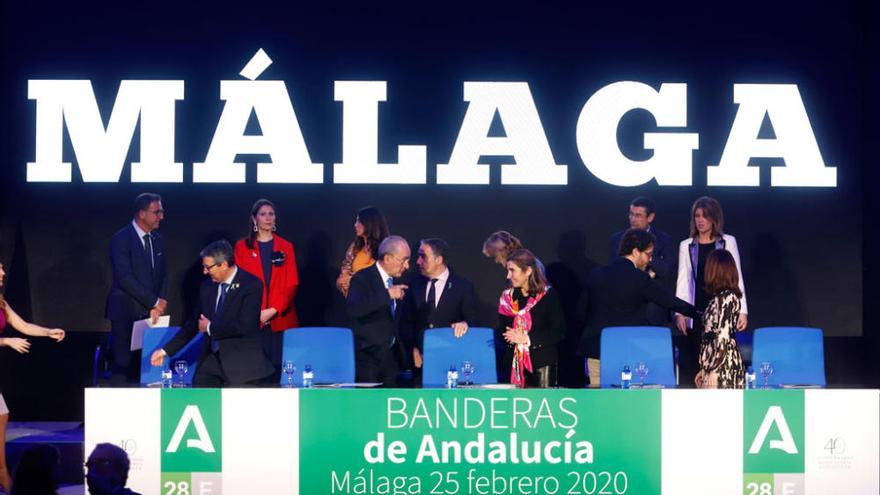Entrega de Banderas de Andalucía en Málaga 2020