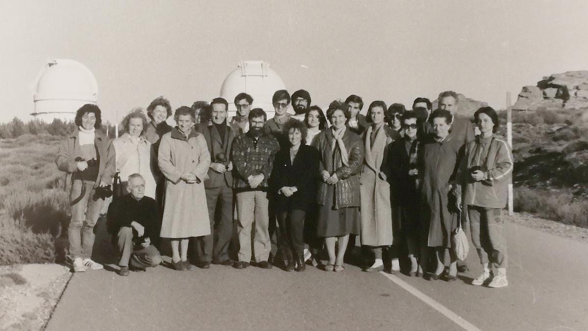 Visita al Observatorio Astronómico de Calar Alto, Almería, con L’Unione Astrofili Bresciani de Italia, en 1987.