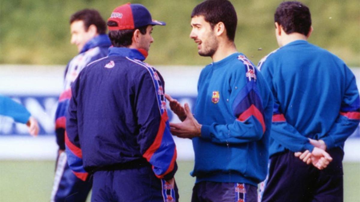 Mourinho y Guardiola, en la etapa del portugués en el FC Barcelona