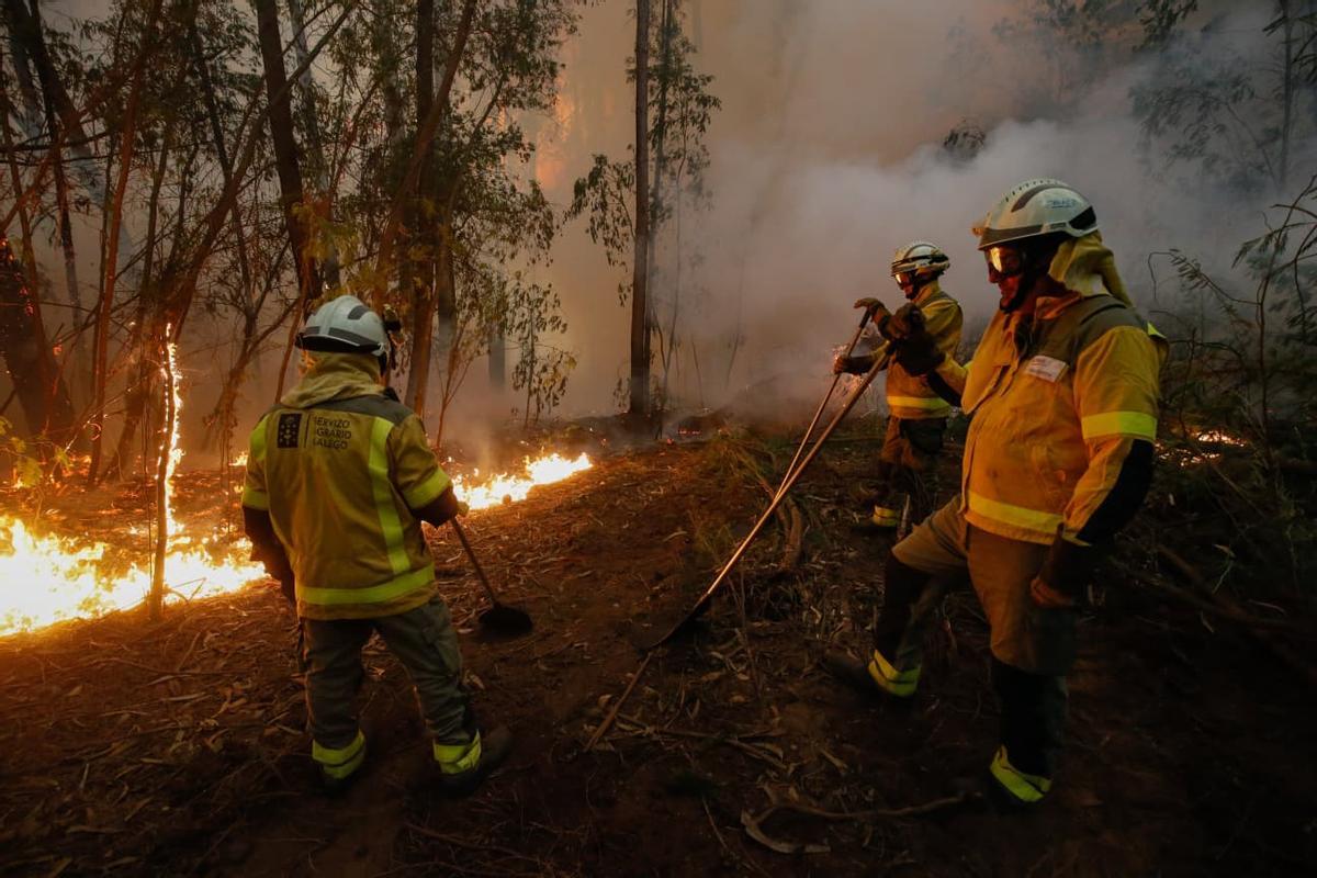 Incendio en Ponteareas Incendio en Ponteareas
