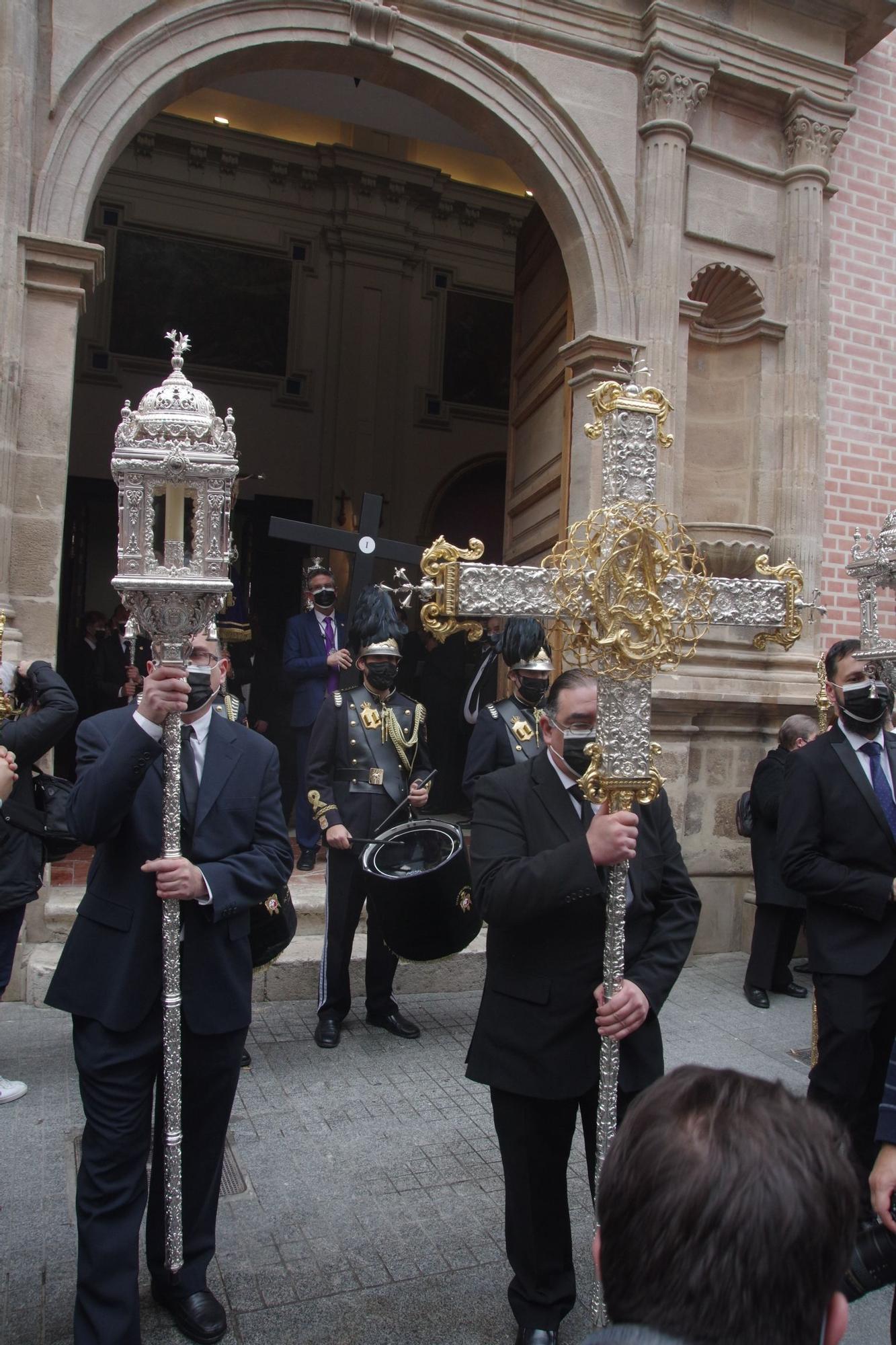 Desde la iglesia de San Julián, el Señor Orando en el Huerto iniciaba su camino a la Catedral, donde será la primera en llegar de las 14 cofradías