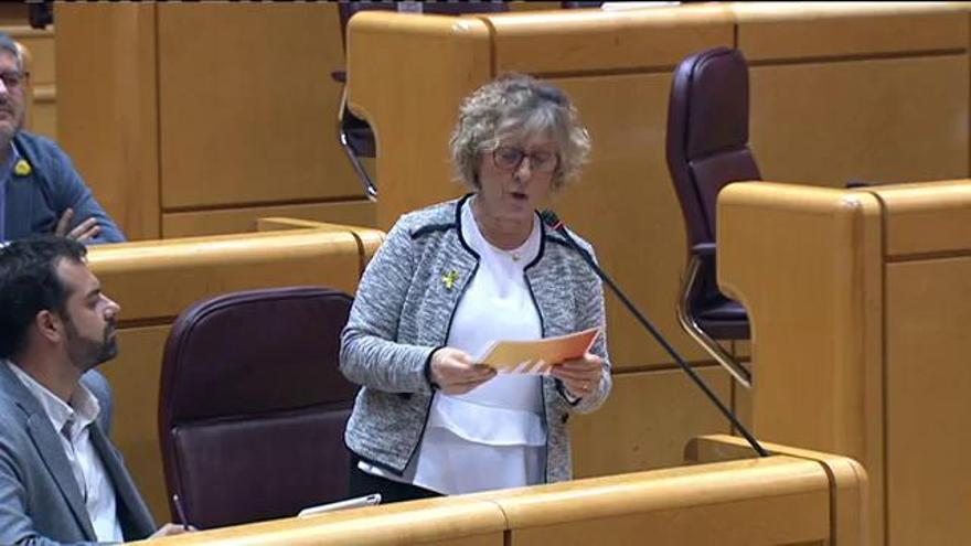 Mirella Cortès porta al Senat el mal estat de la línia R4