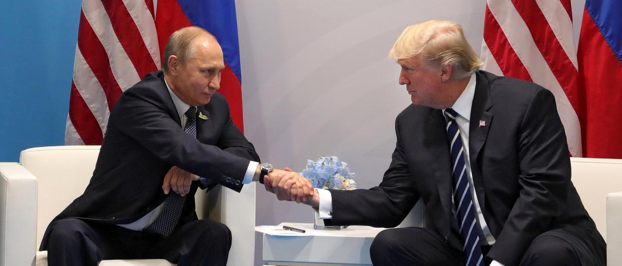 Putin y Trump, en una reunión en 2017.
