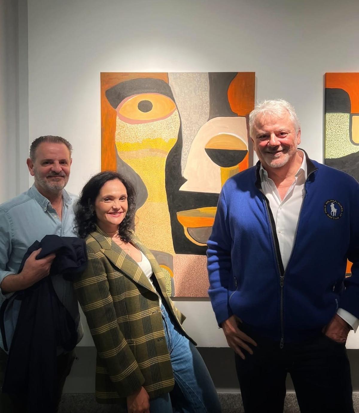 Juan Antonio Ribera, Luana Dela Giustina y el artista.