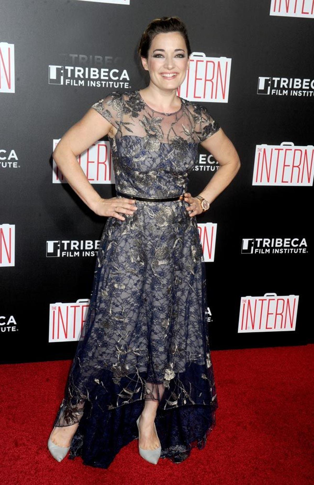 Laura Michelle Kelly, en el estreno de 'The Intern' en Nueva York