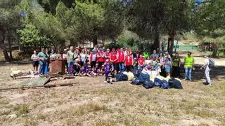 Cerca de 60 voluntarios limpian el Barranco del Rubio de Paterna