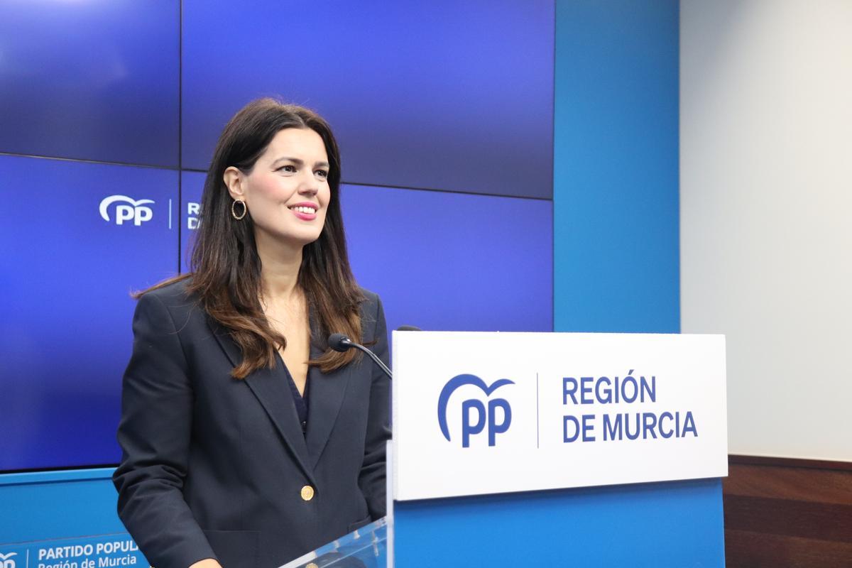 Miriam Guardiola, portavoz del Partido Popular de la Región de Murcia