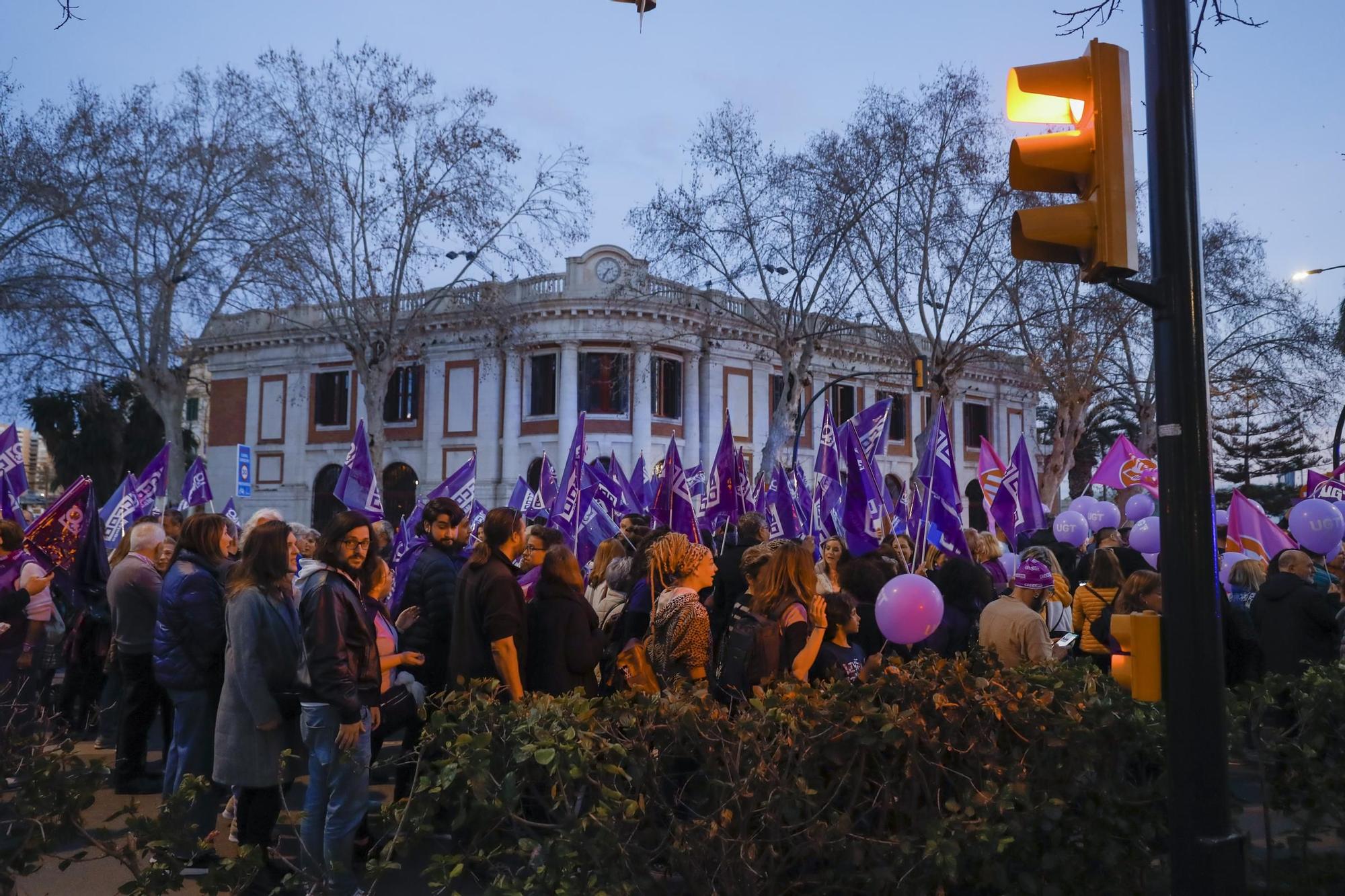 Marcha por el Día Internacional de la Mujer en Málaga