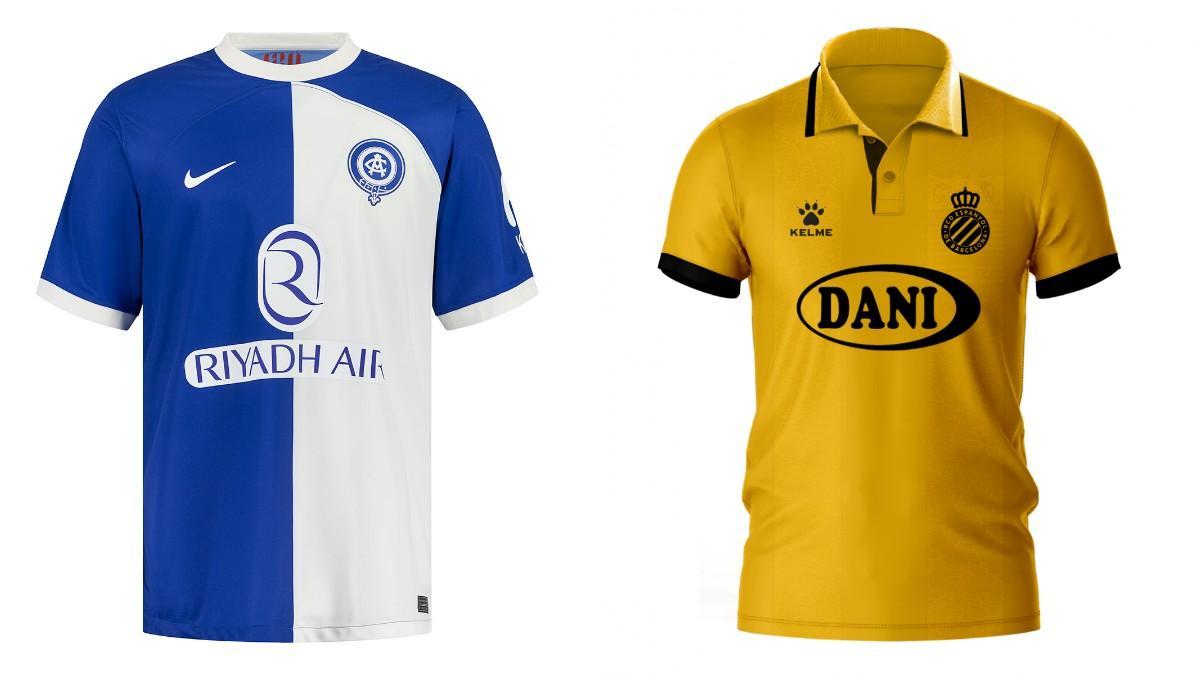 Las camisetas elegidas del Atlético de Madrid y Espanyol para la jornada retro