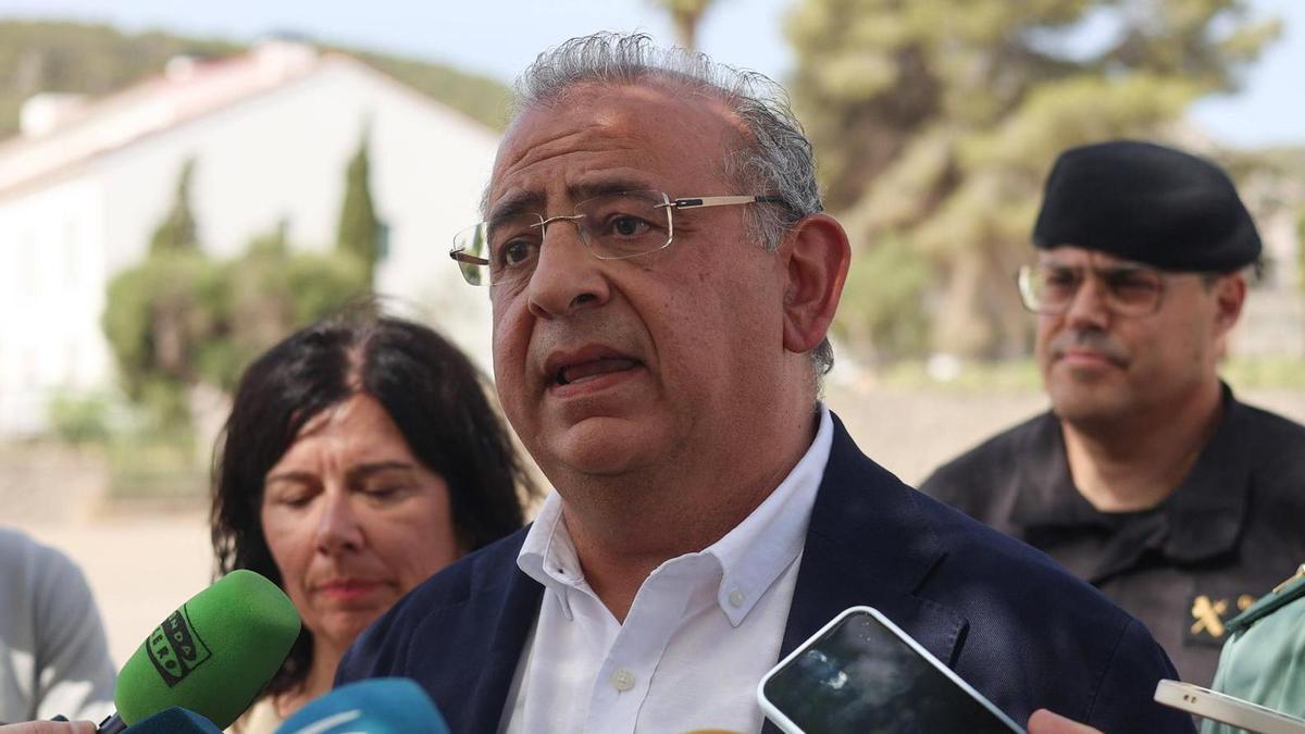 El delegado del Gobierno, durante su comparecencia en Ibiza.