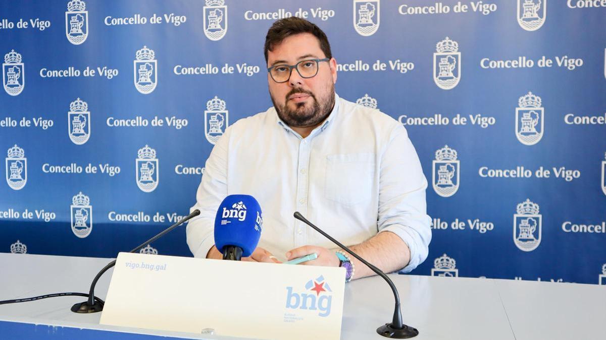 Xabier Pérez Igrexas, portavoz del BNG de Vigo.