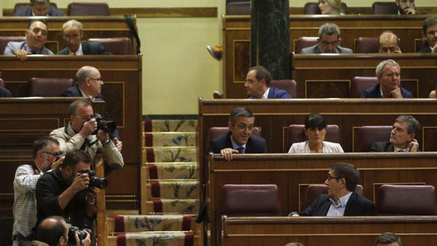 Diputados socialistas en el Congreso.