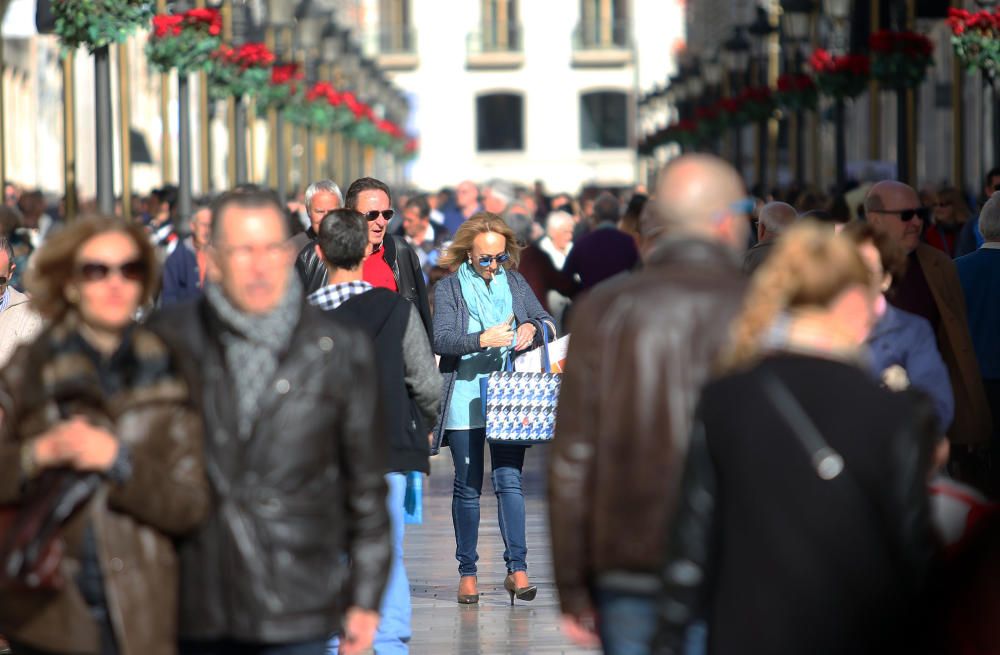 Primer día de las rebajas de enero en Málaga