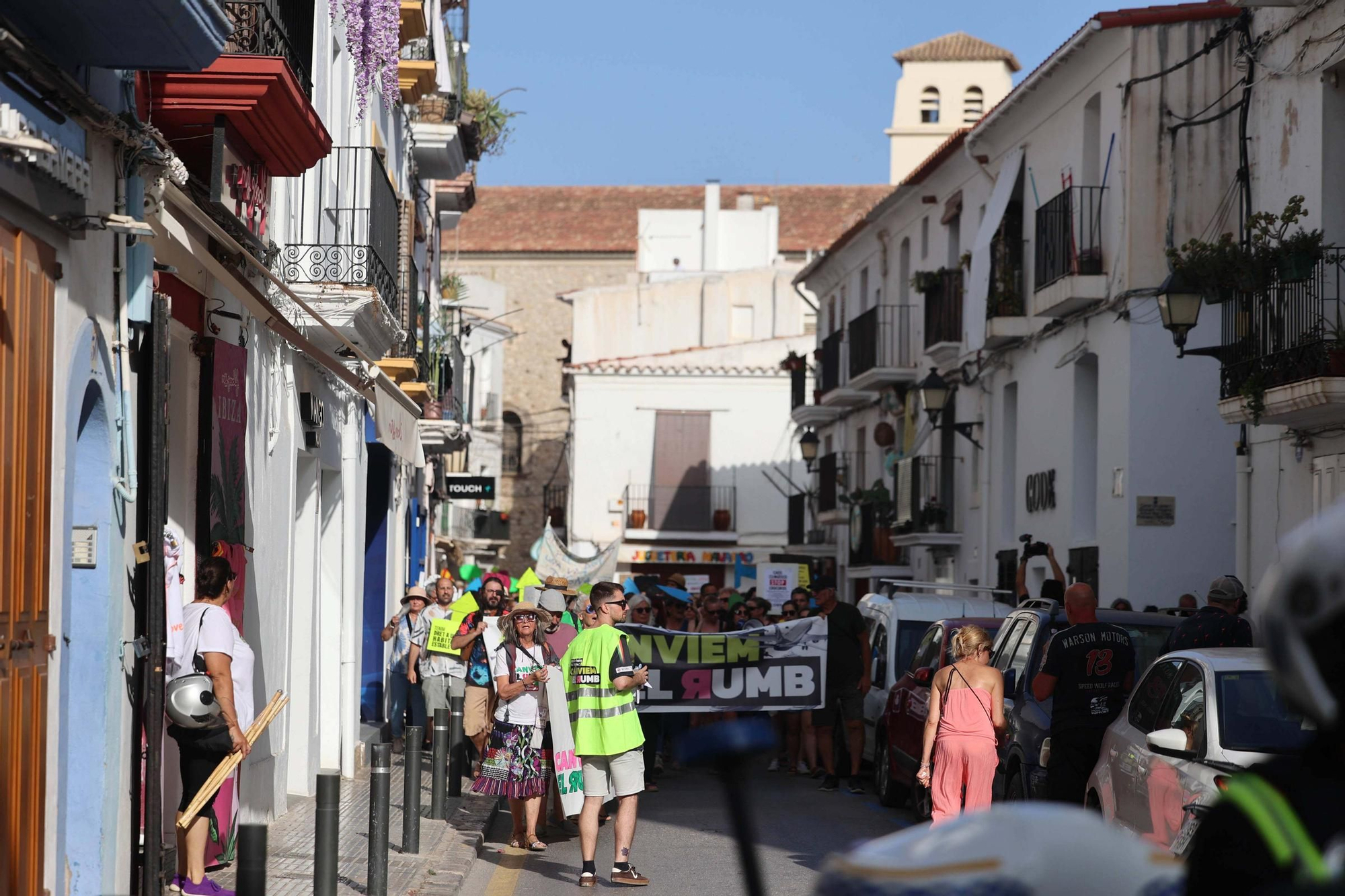 Manifestación contra la masificación turística en Ibiza