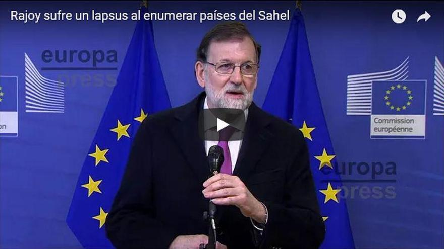 Rajoy se queda en blanco al enumerar los países del Sahel