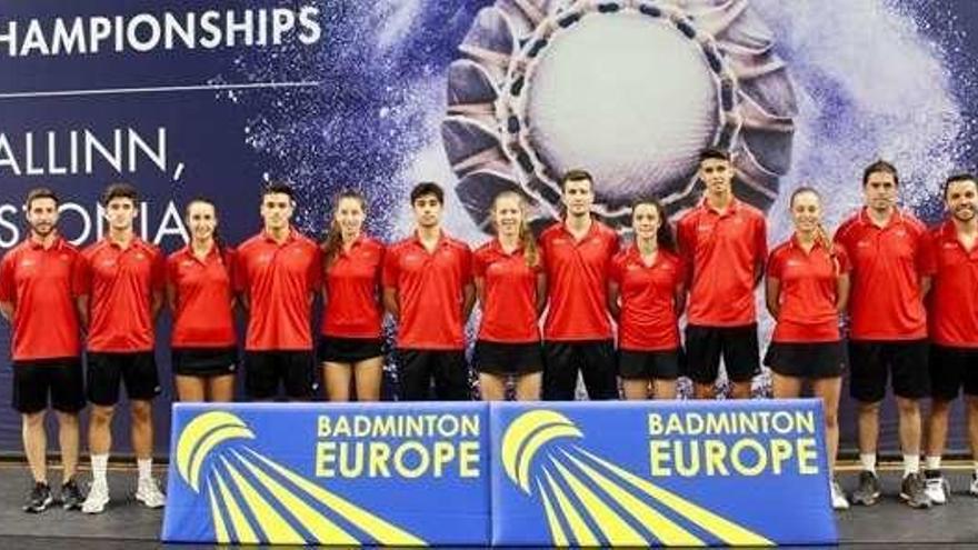 Selección española de bádminton. // FDV