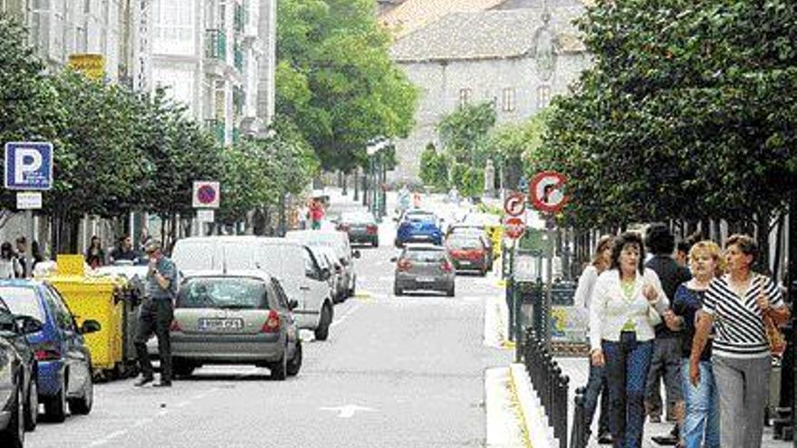 La calle Castelao sufrirá una reforma integral con la anunciada peatonalización. / iñaki abella