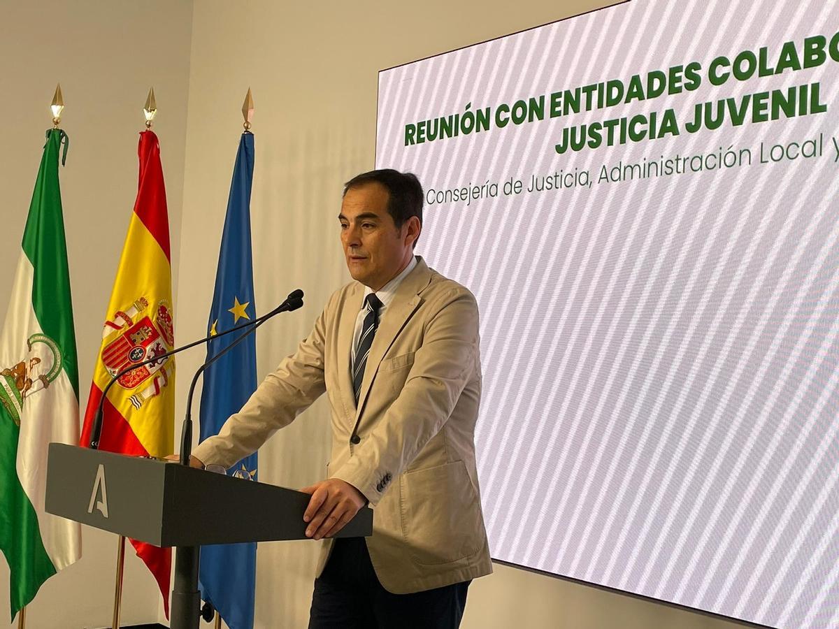 José Antonio Nieto en el encuentro con la entidades que colaboran en el sistema de Justicia Juvenil.