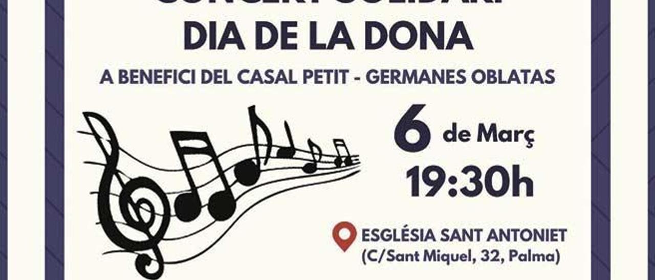 Cartell del concert solidari.