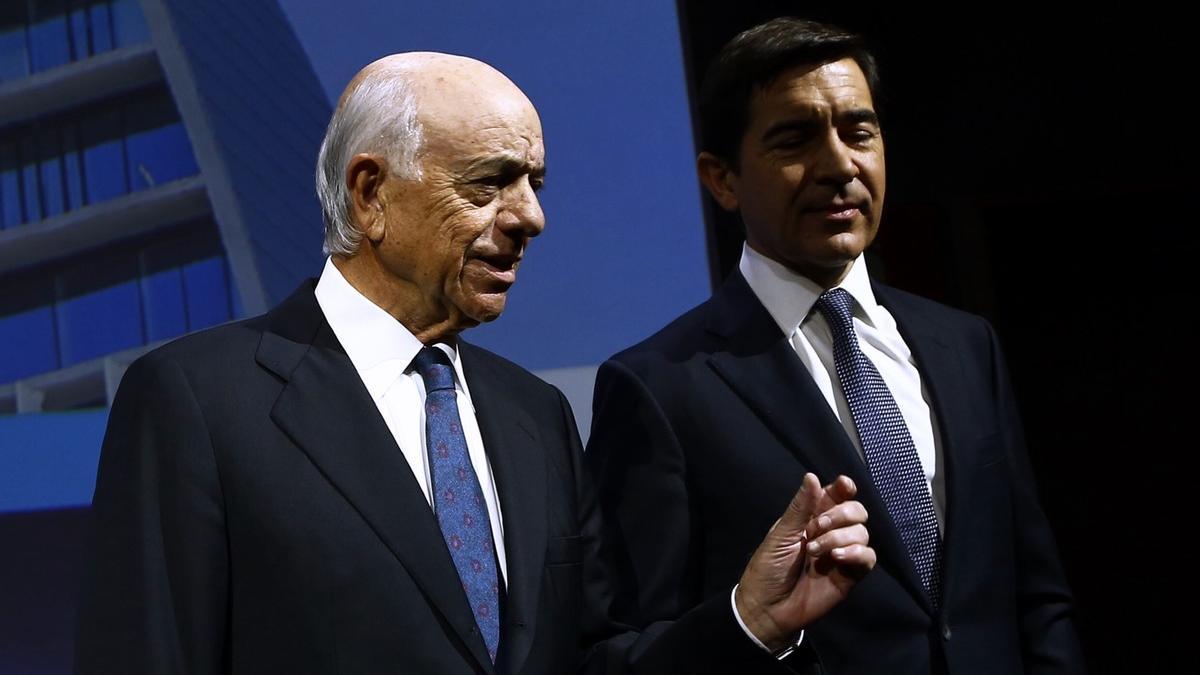 El presidente del BBVA, Francisco González, y el consejero delegado, Carlos Torres Vila.